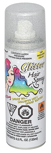 Hair Spray - Glitter Silver